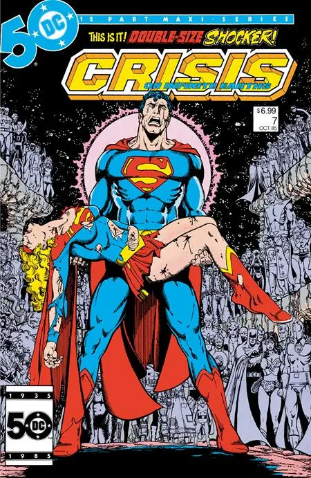 Crisis On Infinite Earths #7 Facsimile Edition Cvr B George Perez Foil Var 1