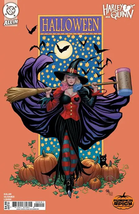 Harley Quinn #55 Cvr E Frank Cho Pumpkin Spicy Card Stock Var (10/22/25) 1