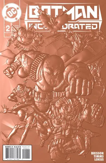 Batman Incorporated #2 Cvr C Chris Burnham 90S Cover Month Foil Multi-Level Embossed Card Stock Var 1