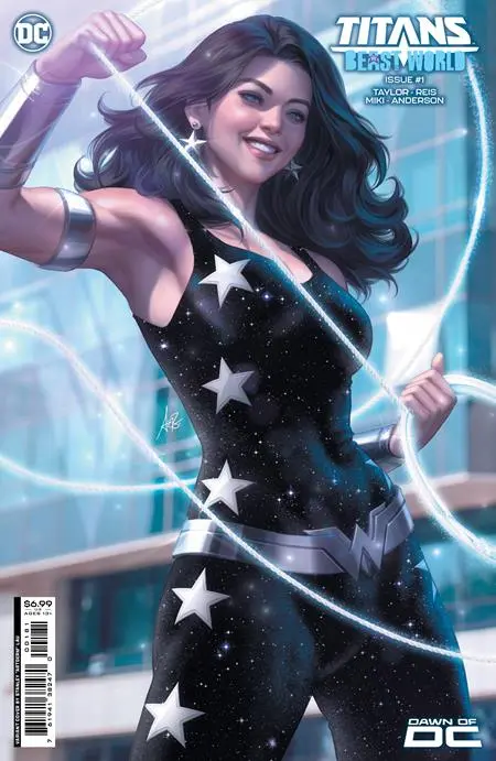 Titans Beast World #1 (Of 6) Cvr D Stanley Artgerm Lau Card Stock Var 1