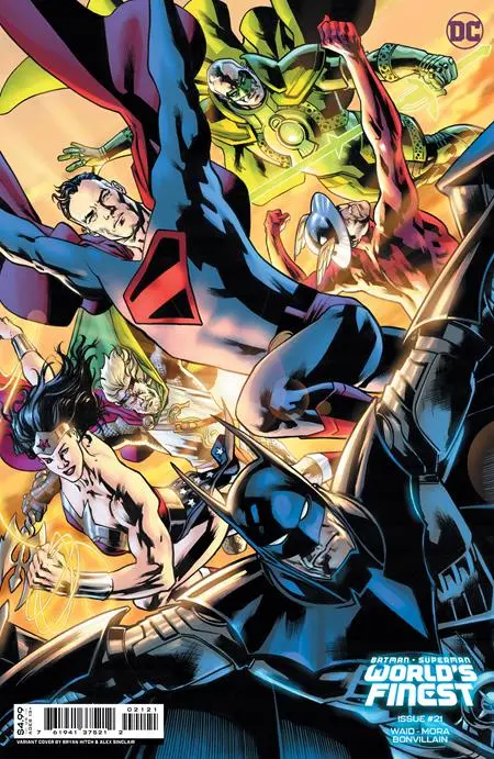 Batman Superman Worlds Finest #21 Cvr B Bryan Hitch Card Stock Var 1