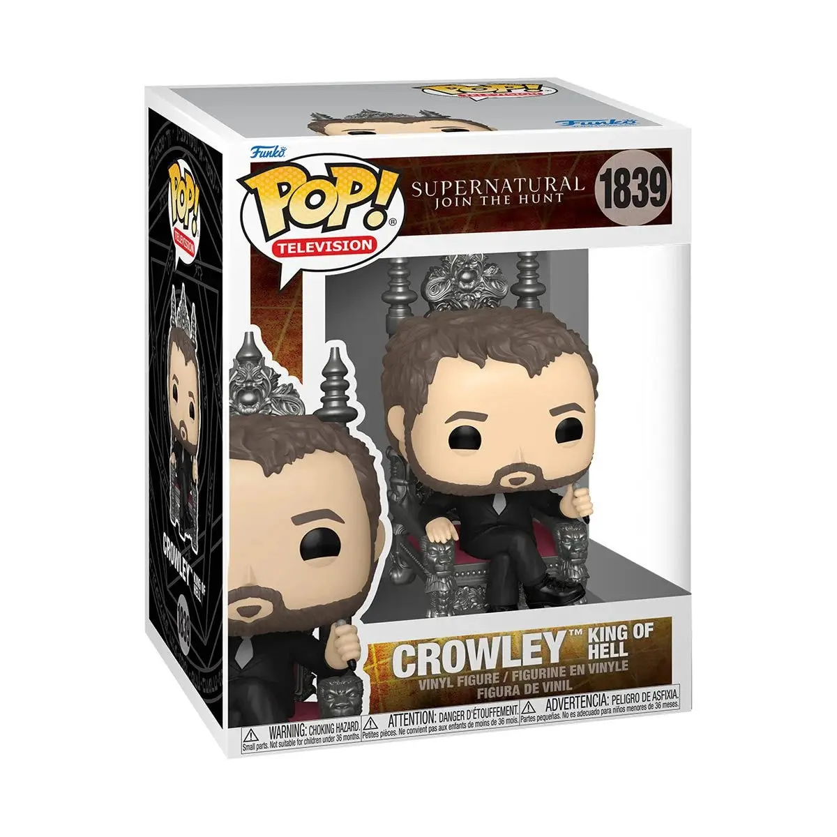 Funko Pop! Supernatural - King Of Hell Crowley On Throne (Preorder Feb 2026) 1