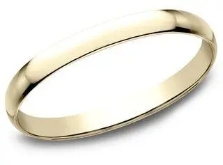 18K Yellow Gold Plain 1.4Mm Wedding Band 1