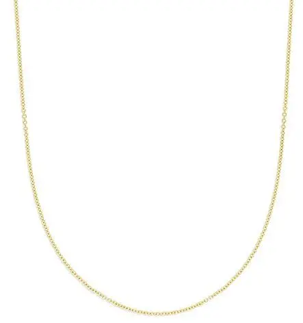 14K Yellow Gold 1.5Mm Cable Chain At 16 Inches 1