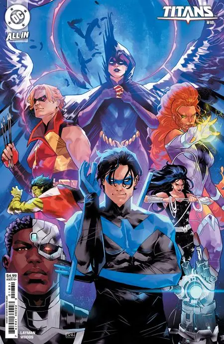 Titans #18 Cvr B Edwin Galmon Card Stock Var 1