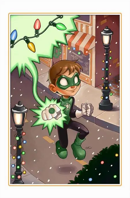 Green Lantern #18 Cvr D Chrissie Zulloe Dc Winter Wonderland Card Stock Var 1