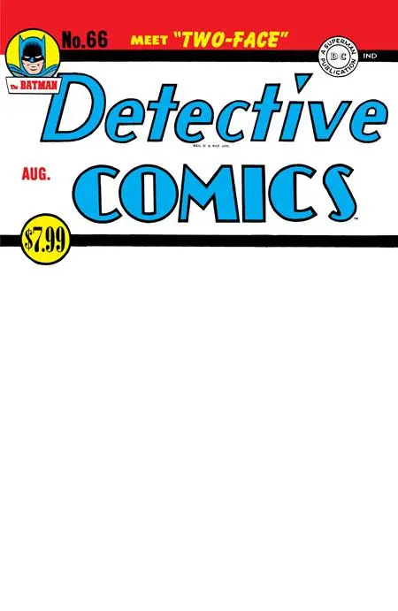 Detective Comics #66 Facsimile Edition Cvr D Blank Var 1