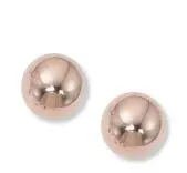 Rose 14 Karat 10Mm Ball Earrings 1