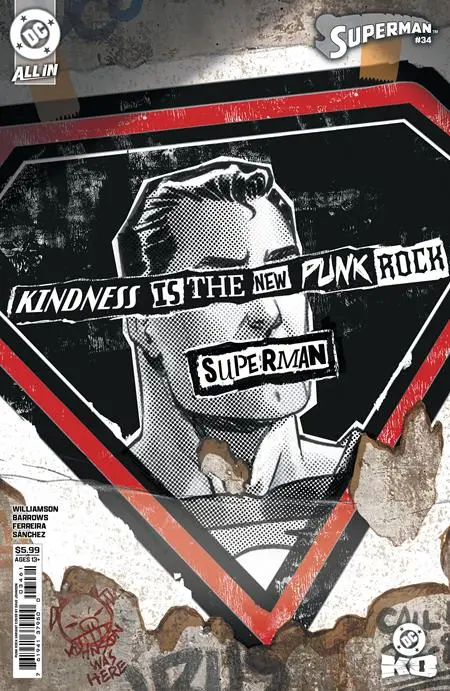 Superman #34 Cvr F Dave Johnson Punk Rock Card Stock Var (Dc K.O.) 1