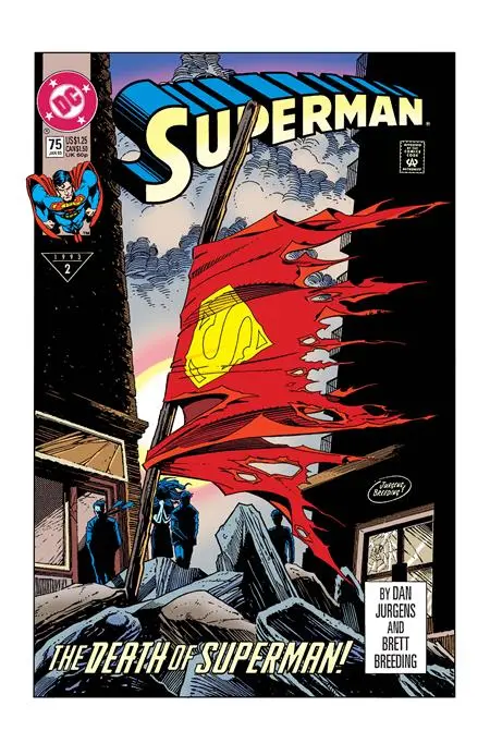 Superman #75 Facsimile Edition Cvr B Dan Jurgens Foil Var 1
