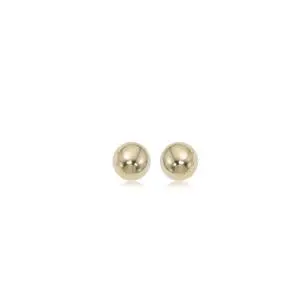 14K Yellow Gold 4Mm Ball Earrings 1