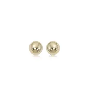 14K Yellow Gold 5Mm Ball Earrings 1
