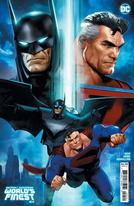Batman Superman Worlds Finest #24 Cvr B Dave Wilkins Card Stock Var 1