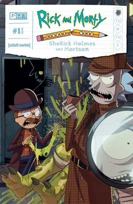 Rick And Morty Presents Finals Week Sherick Holmes And Mortson #1 (Of 5) Cvr A Priscilla Tramontano (Mr) 1