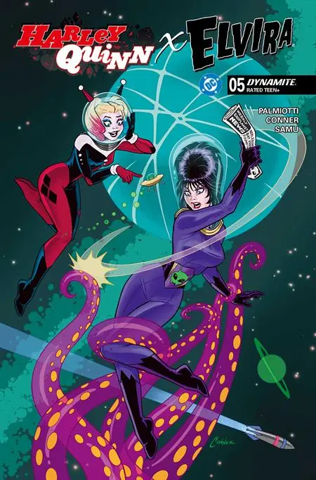 Harley Quinn X Elvira #5 Cvr A Amanda Conner Tentacles (02/18/26) 1