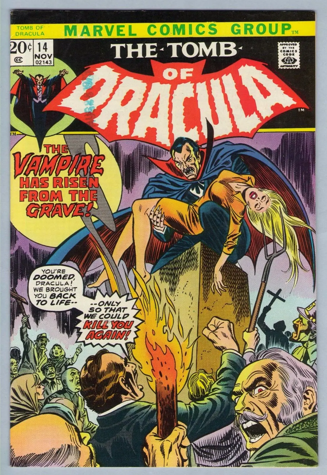 Tomb Of Dracula 14 (Nov 1973) Vf-Nm (9.0) 1