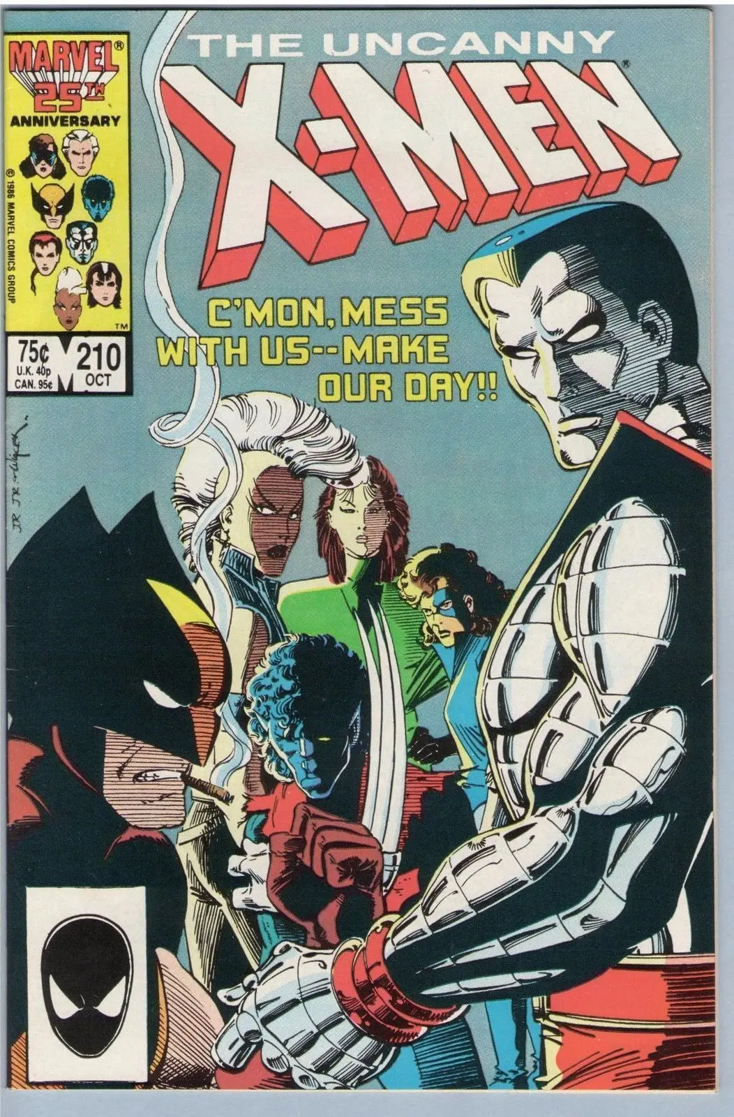 Uncanny X-Men 210 (Oct 1986) Nm- (9.2) 1