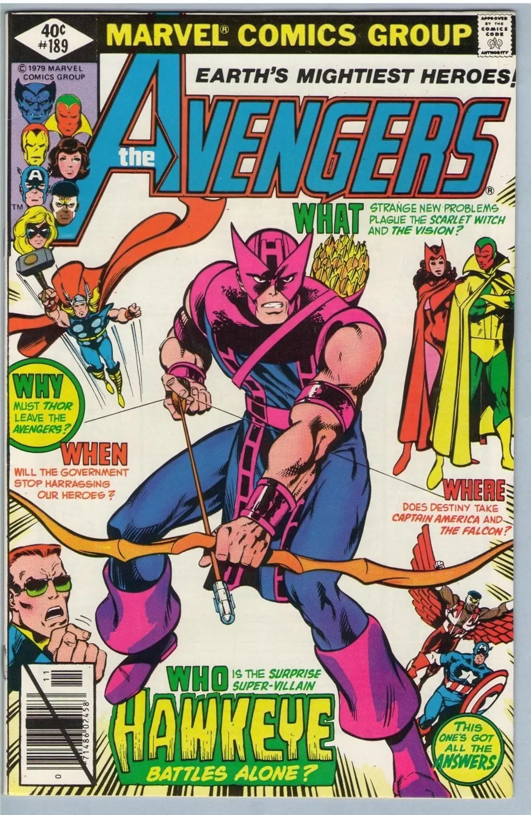 Avengers 189 (Nov 1979) Nm- (9.2) 1