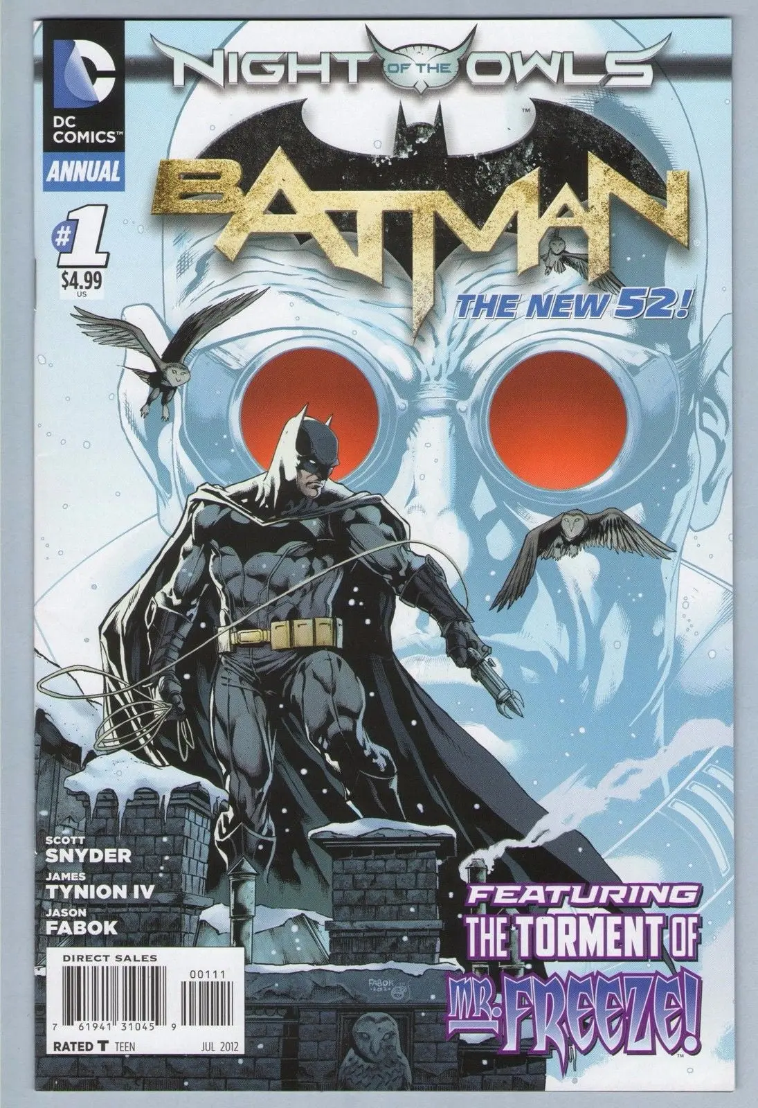 Batman V2 Annual 1 (Jul 2012) Nm- (9.2) 1