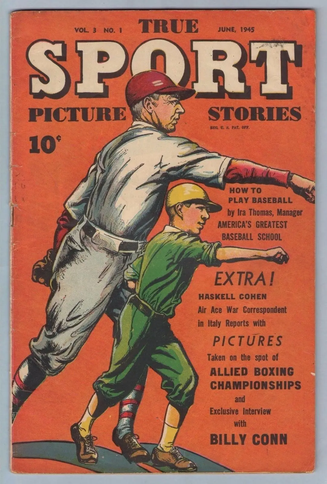 True Sport Picture Stories V3 1 (Jun 1945) Vg- (3.5) 1