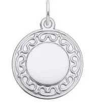 Sterling Silver Disc Charm 1