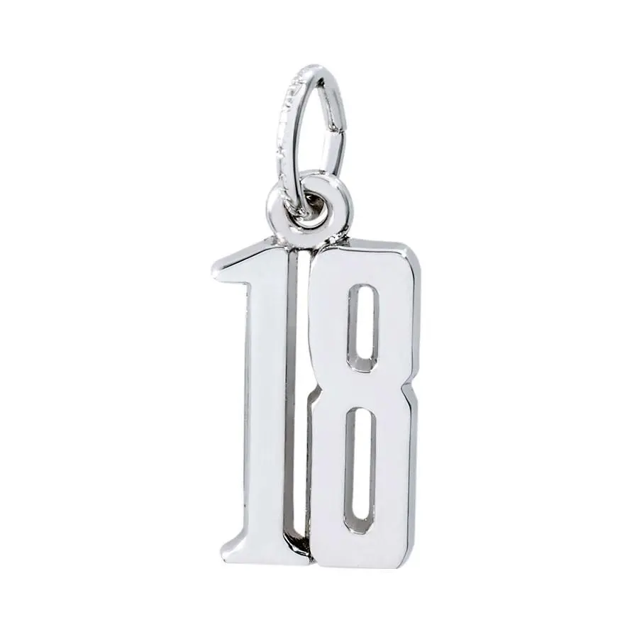 Sterling Silver  #18 Charm 1