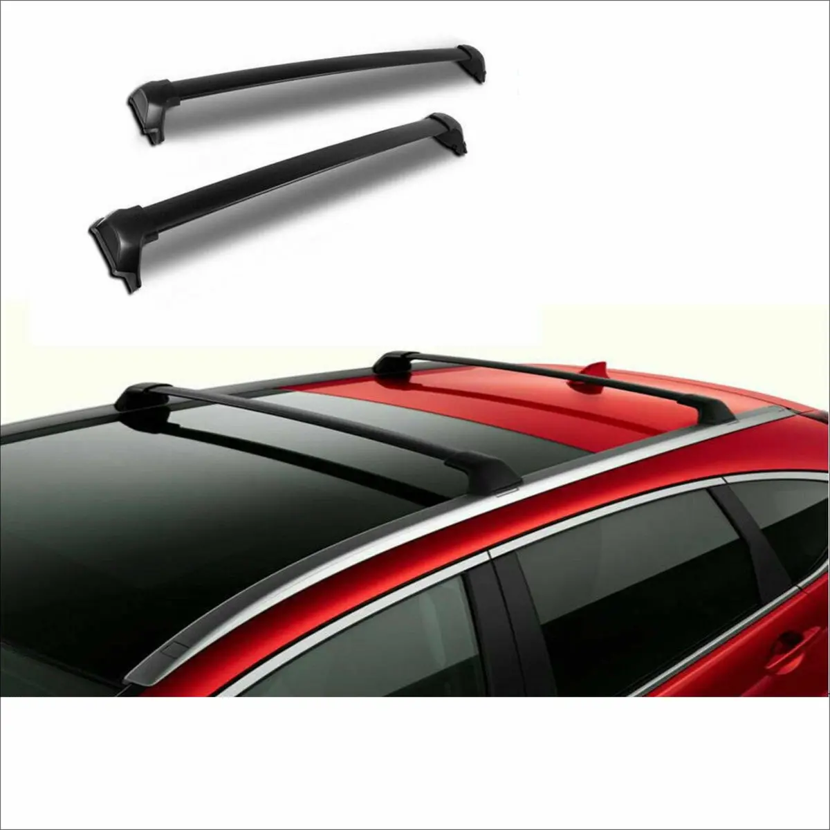Roof Rack Cross Bar - Premium Black | Fits Honda Cr-V (17-22) 1