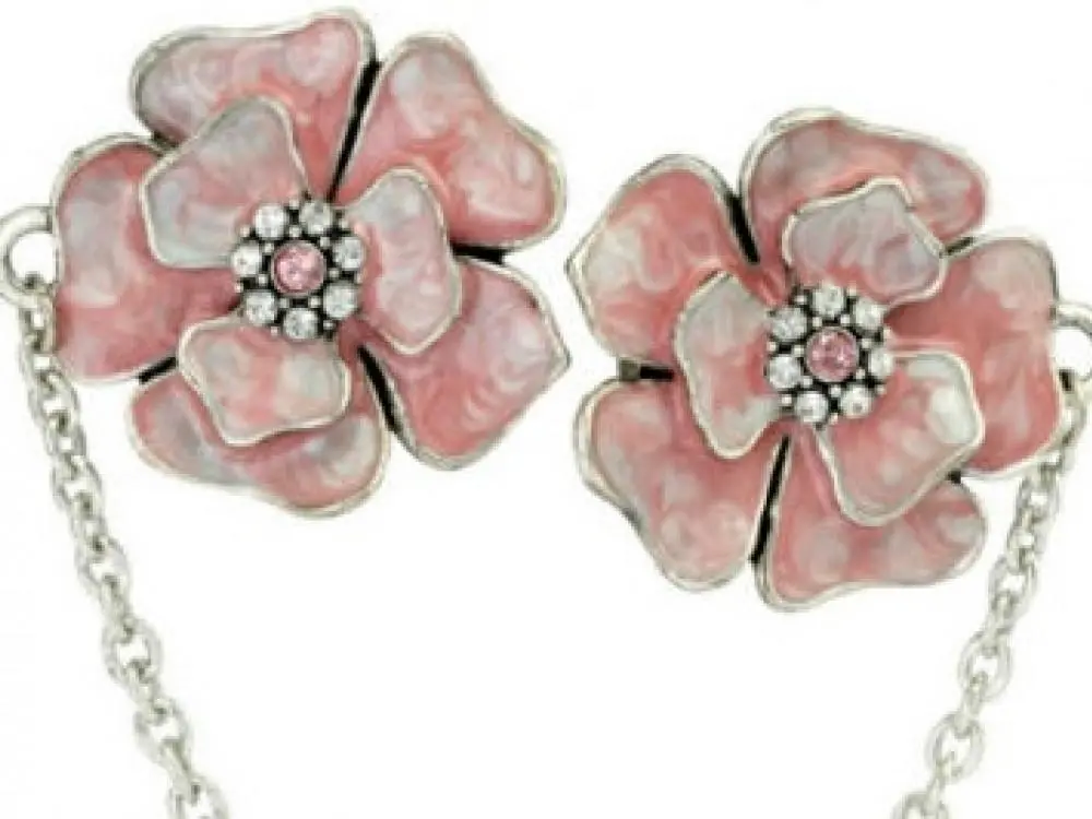 Hand Crafted Flower Tallit Clips By Quest 1