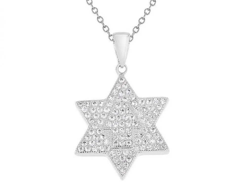 Sterling Silver Star Of David Necklace 1