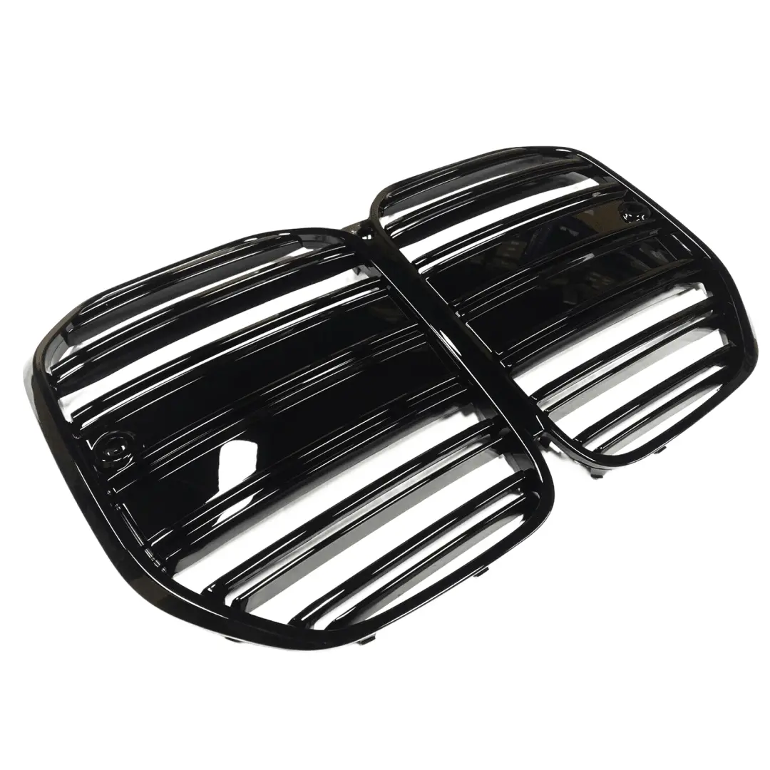 Compatible For 2021-2024 Bmw 4 Series Abs Gloss Black Front Bumper Grille 1