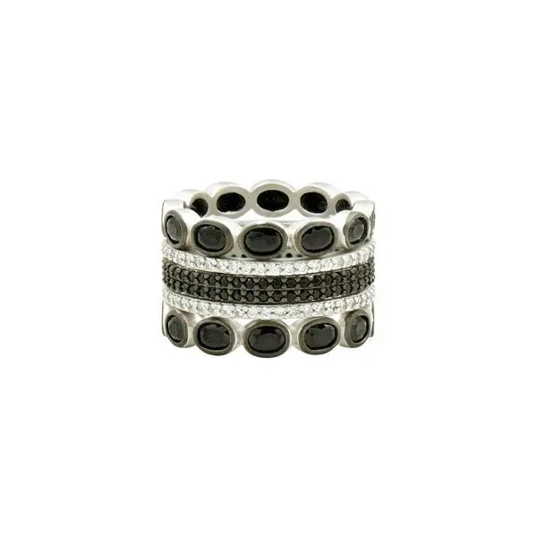 Frieda Rothman Industrial Finish 5-Stack Ring 1