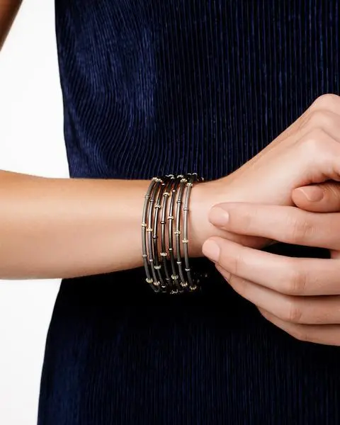 Frieda Rothman Pavé Roped Slide-On Bangle 1