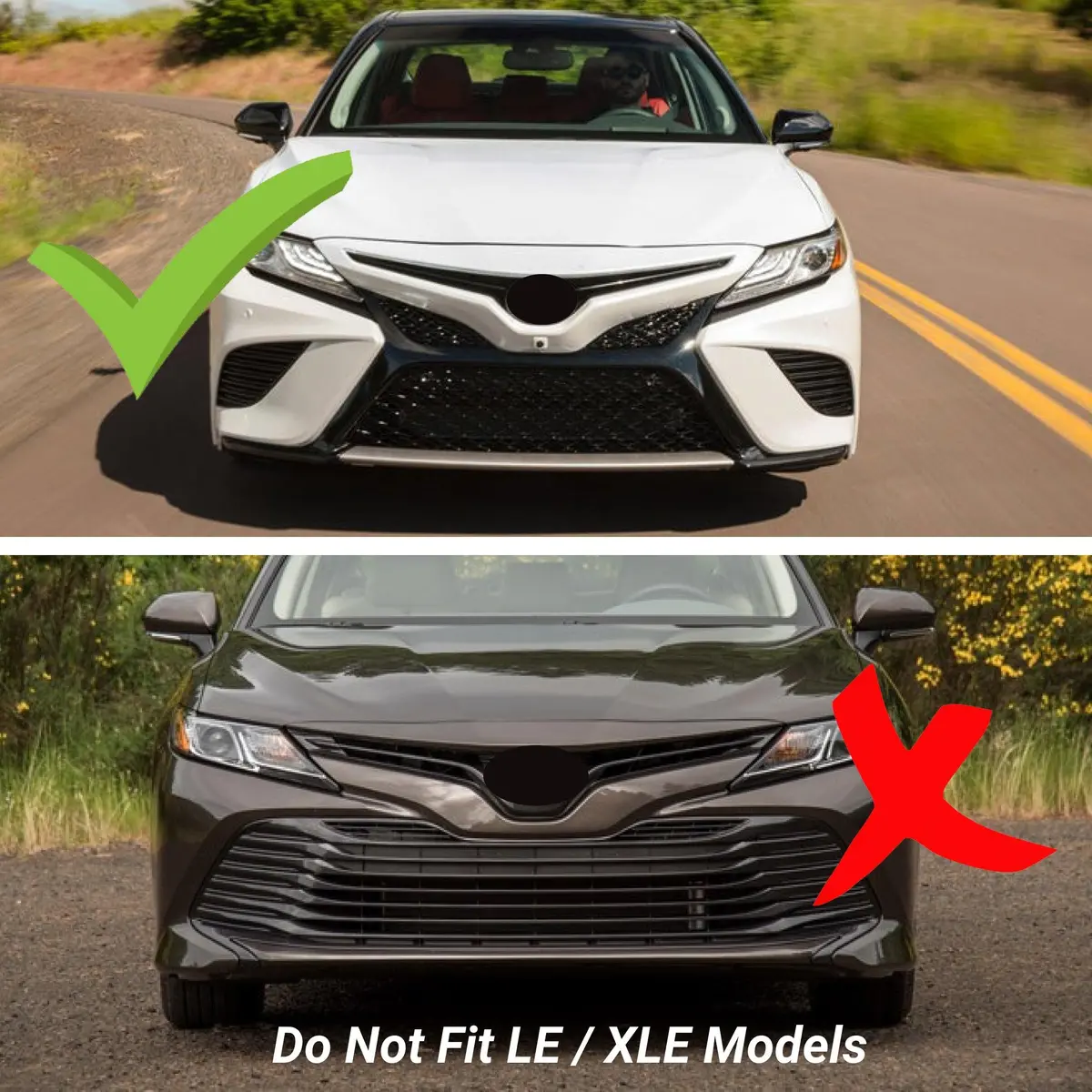 For Full Body Kit Set 4-In-1 -Led Light Fits Toyota Camry 2018-2024 2