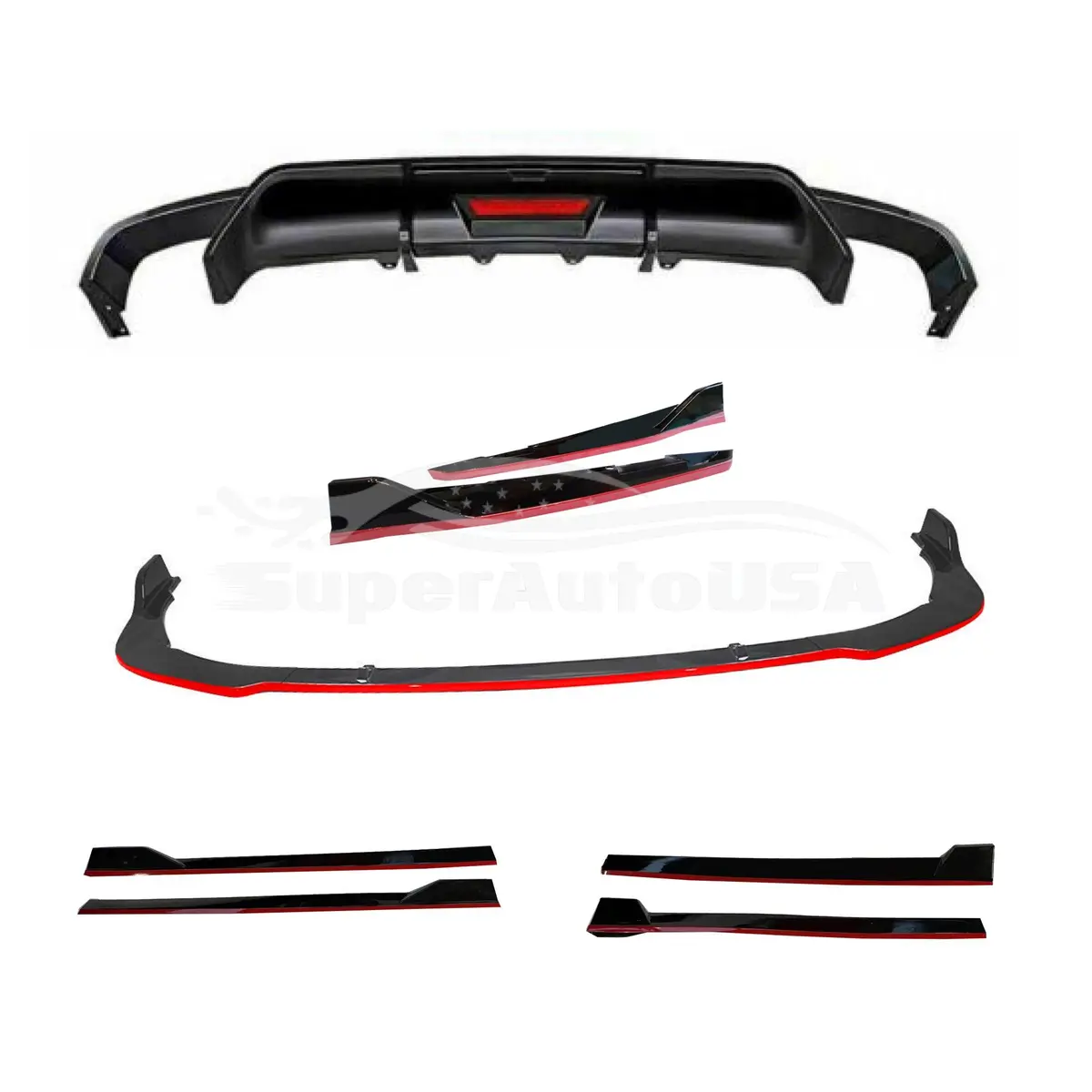 For Full Body Kit Set 4-In-1 -Led Light Fits Toyota Camry 2018-2024 1