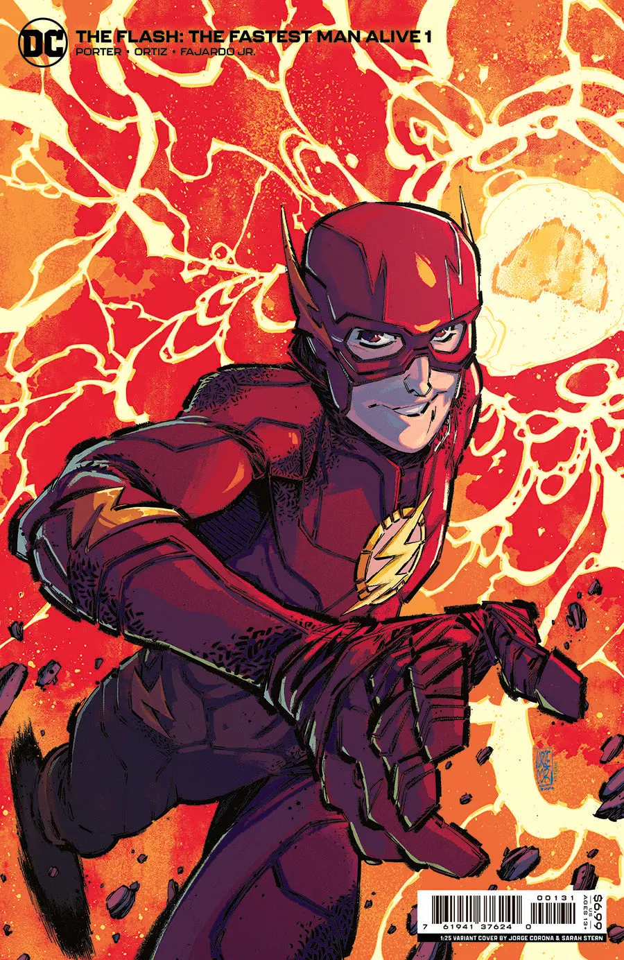 Flash The Fastest Man Alive #1 (Of 3) Cvr C 1:25 Copy Incv Jorge Corona Card Stock Var 1