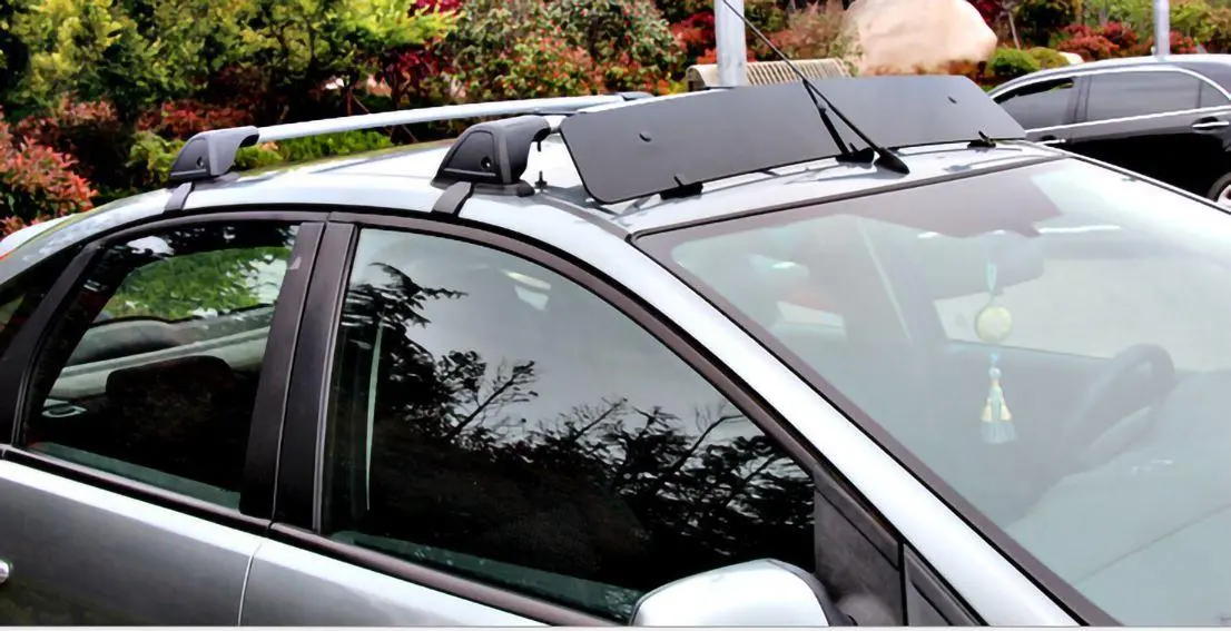 Fit 2017-2020 Jeep Compass Luggage Crossbar+Wind Deflector 1