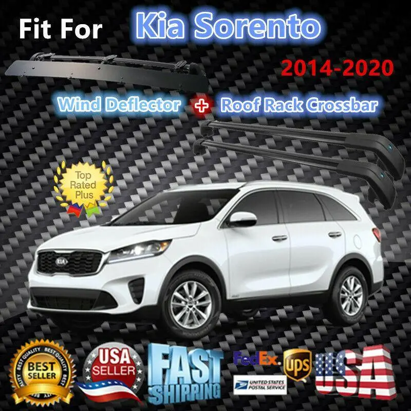 For Sorento 2016-2020 Luggage Crossbar+Wind Deflector 1