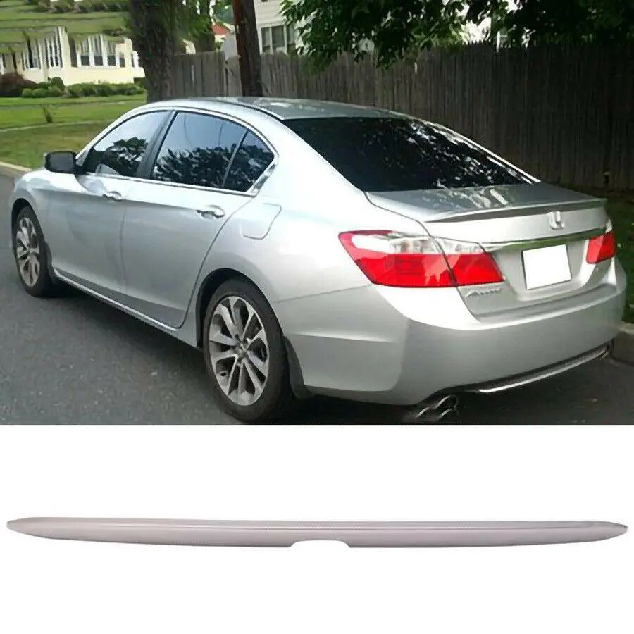 Fit 2013-2017 Honda Accord Alabaster Trunk Spoiler Wing (Silver Metallic/Nh700m) 1