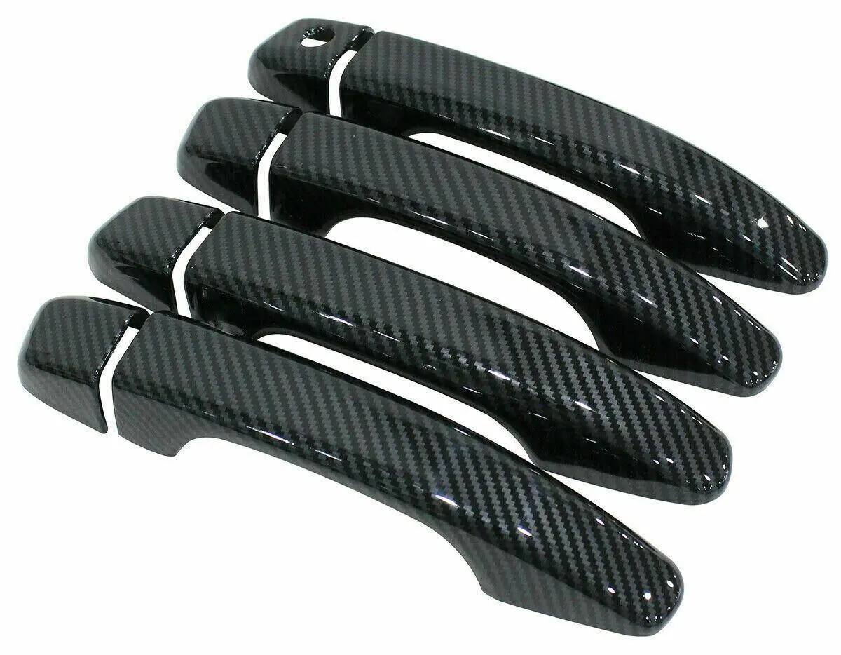 Fit 2018-2023 Honda Accord Exterior Door Handle Cover Trim (Carbon Fiber Print) 1