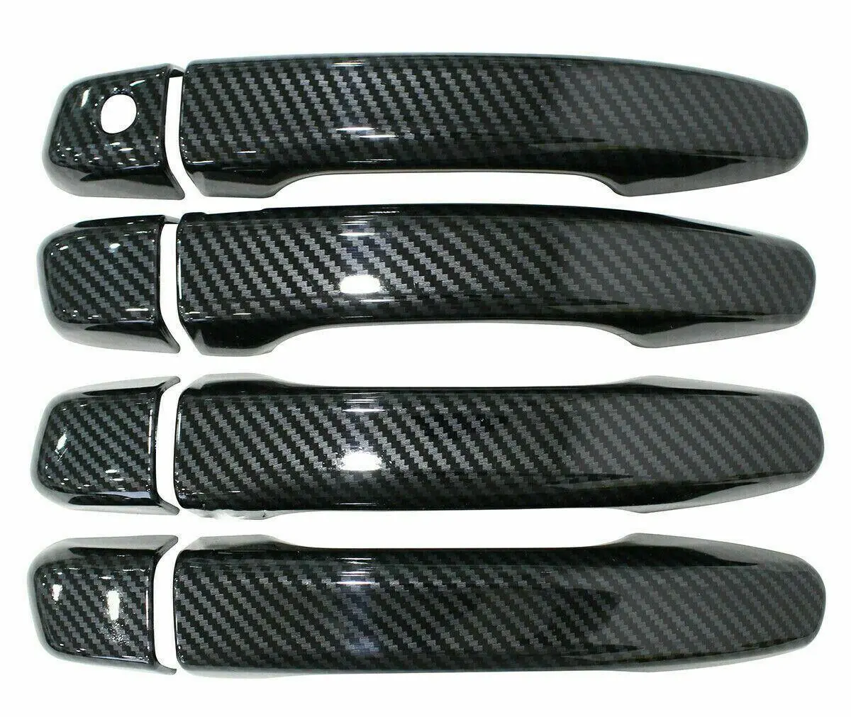 Fit 2018-2023 Honda Accord Exterior Door Handle Cover Trim (Carbon Fiber Print) 2