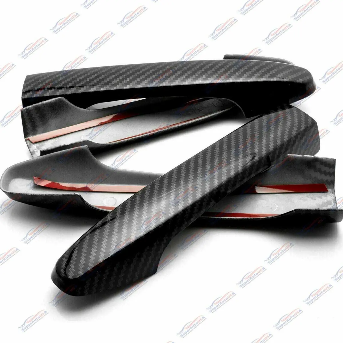 Fit 2012-2016 Honda Cr-V Crv Driver Passenger Side Door Handle Covers Trim (Carbon Fiber Print) 1