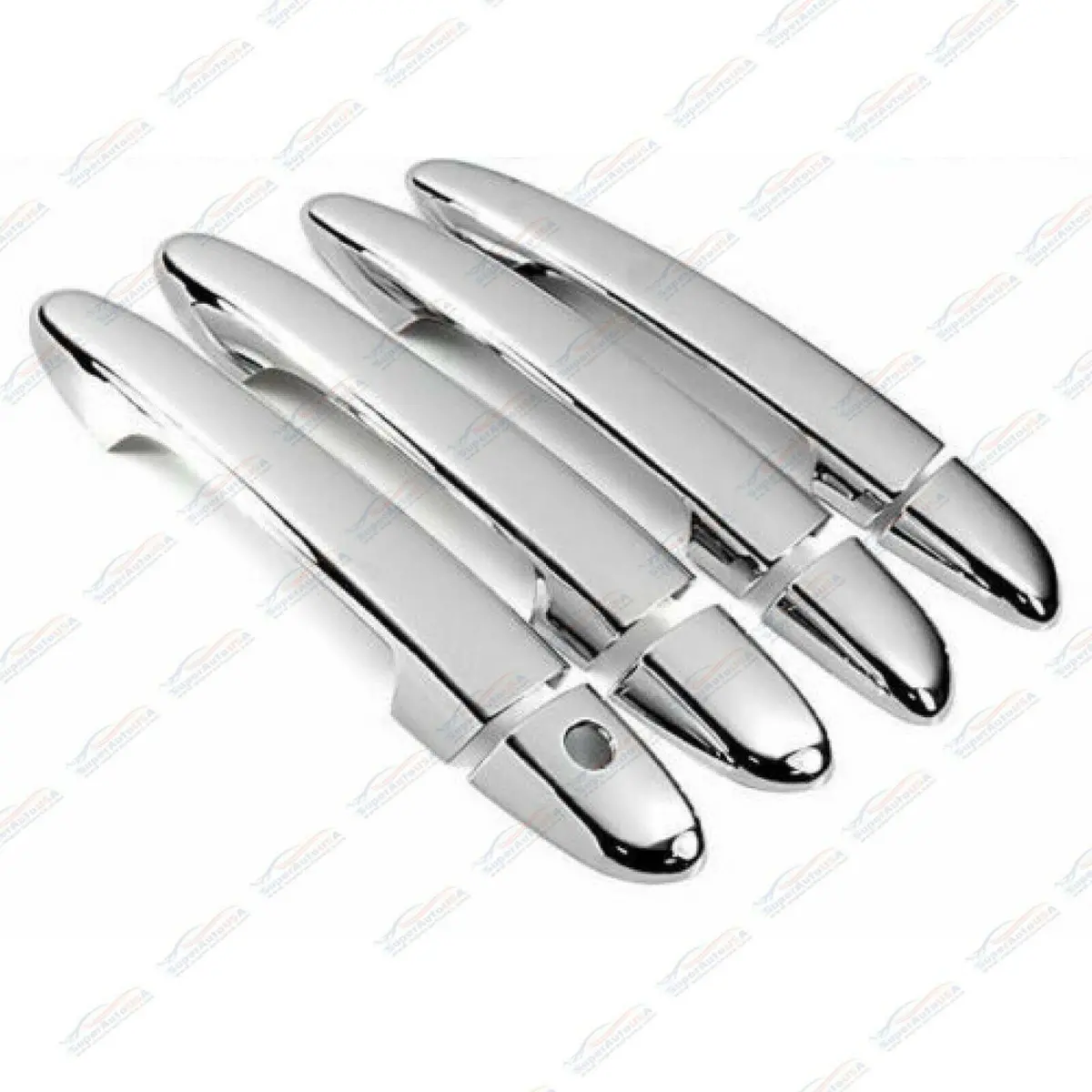 Fit 2019-2020 Toyota Rav4 Driver Passenger Side Door Handle Covers Trim (Mirror Chrome) 1