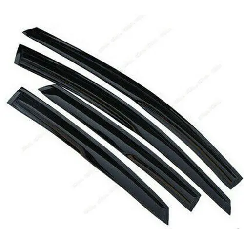 Fit 2012-2015 Honda Civic 3D Mugen Style Vent Window Visors Rain Sun Wind Guards Shade Deflectors 1