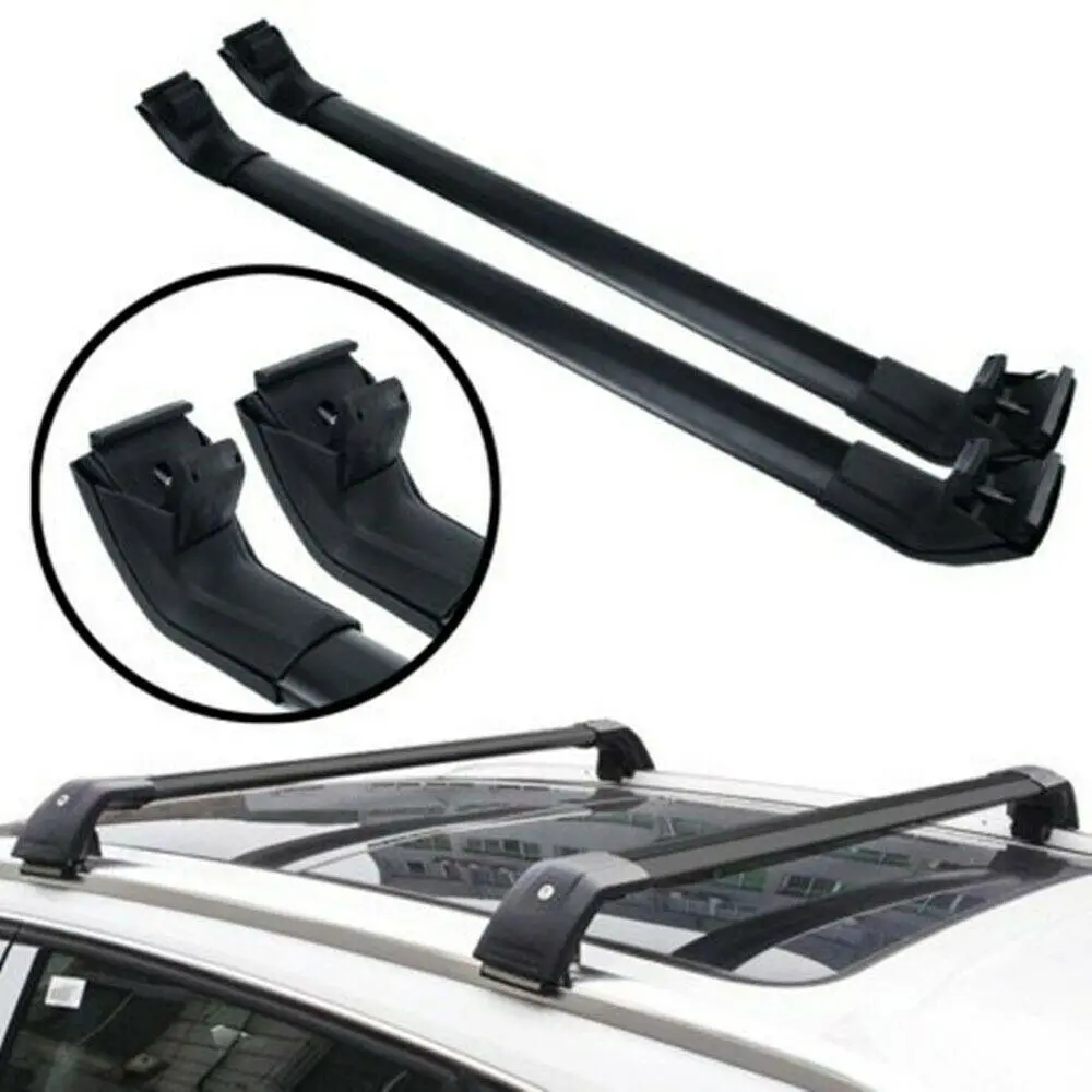 Fit 2016-2022 Mercedes Benz Glc Black Roof Rack Baggage Luggage Cross Bar Crossbar 1