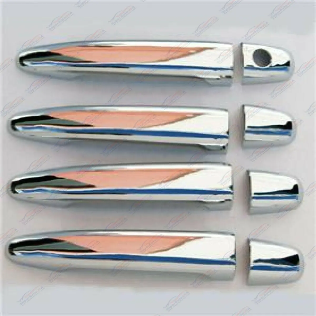 Fit 2004-2011 Lexus Gs300 Gs350 Gx470 Rx330 Rx350 Driver Passenger Side Door Handle Covers Trim (Mirror Chrome) 1