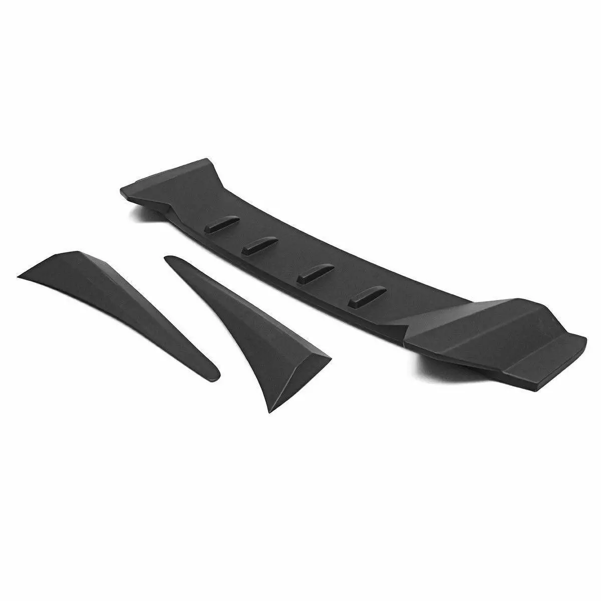 Fit 2016-2021 10Th Civic 2016-2021 Sedan Rear Roof Vortex Generators(Unpainted / Matte Black) 1