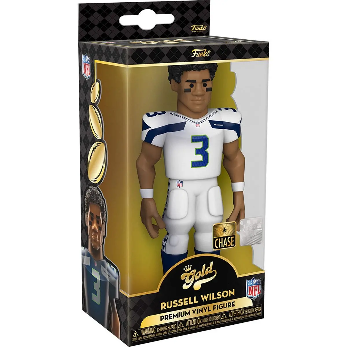 Funko Vinyl Gold - Nfl Seahawks - Chase Russell Wilson (Away Uniform) 5" 1