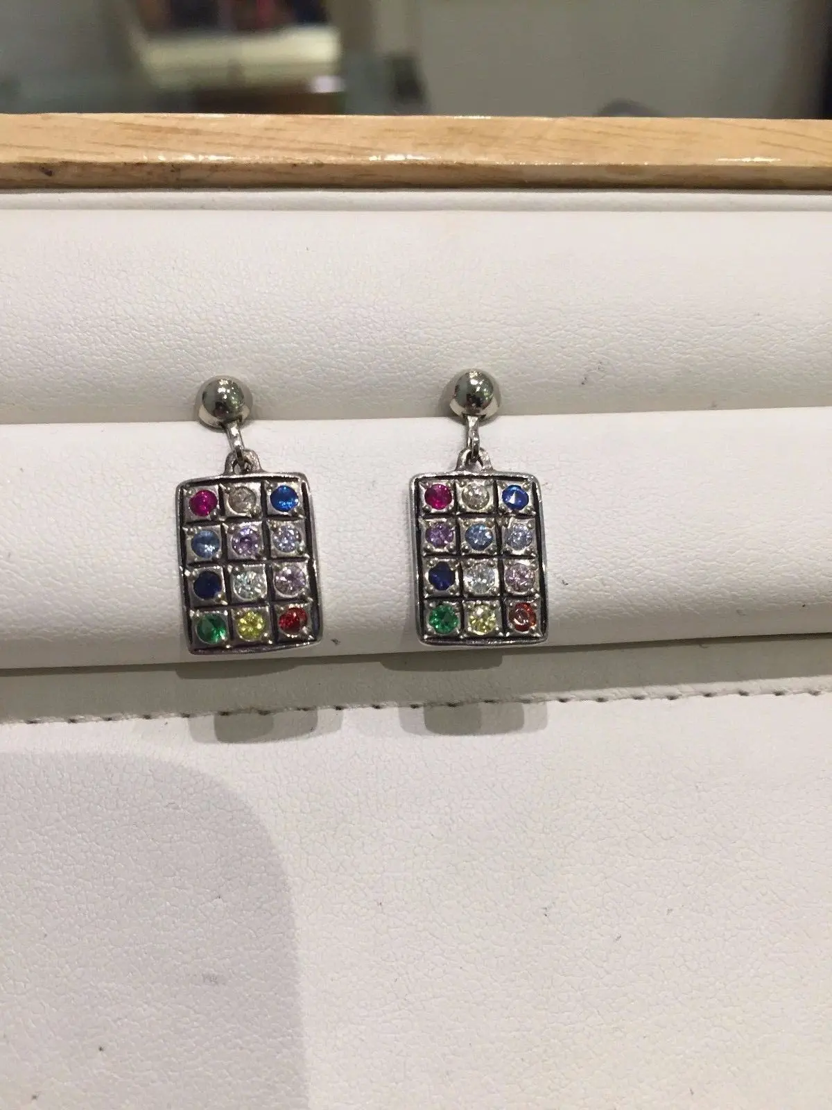 Hoshen Stones Earrings 12 Tribes Israel Bible Priestly Breastplate 1