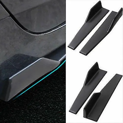 Universal Black Bottom Line Side Skirts Body Kit 45Cm/ 17.7" (Black, 2 Pcs) 1