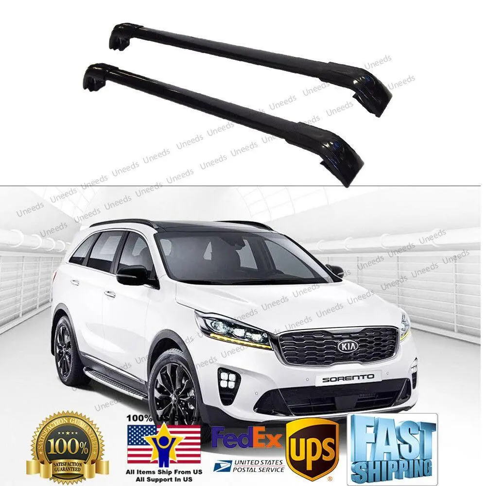 Roof Rack Cross Bar - Premium Black | Fits Kia Sorento (2014-2023) 1